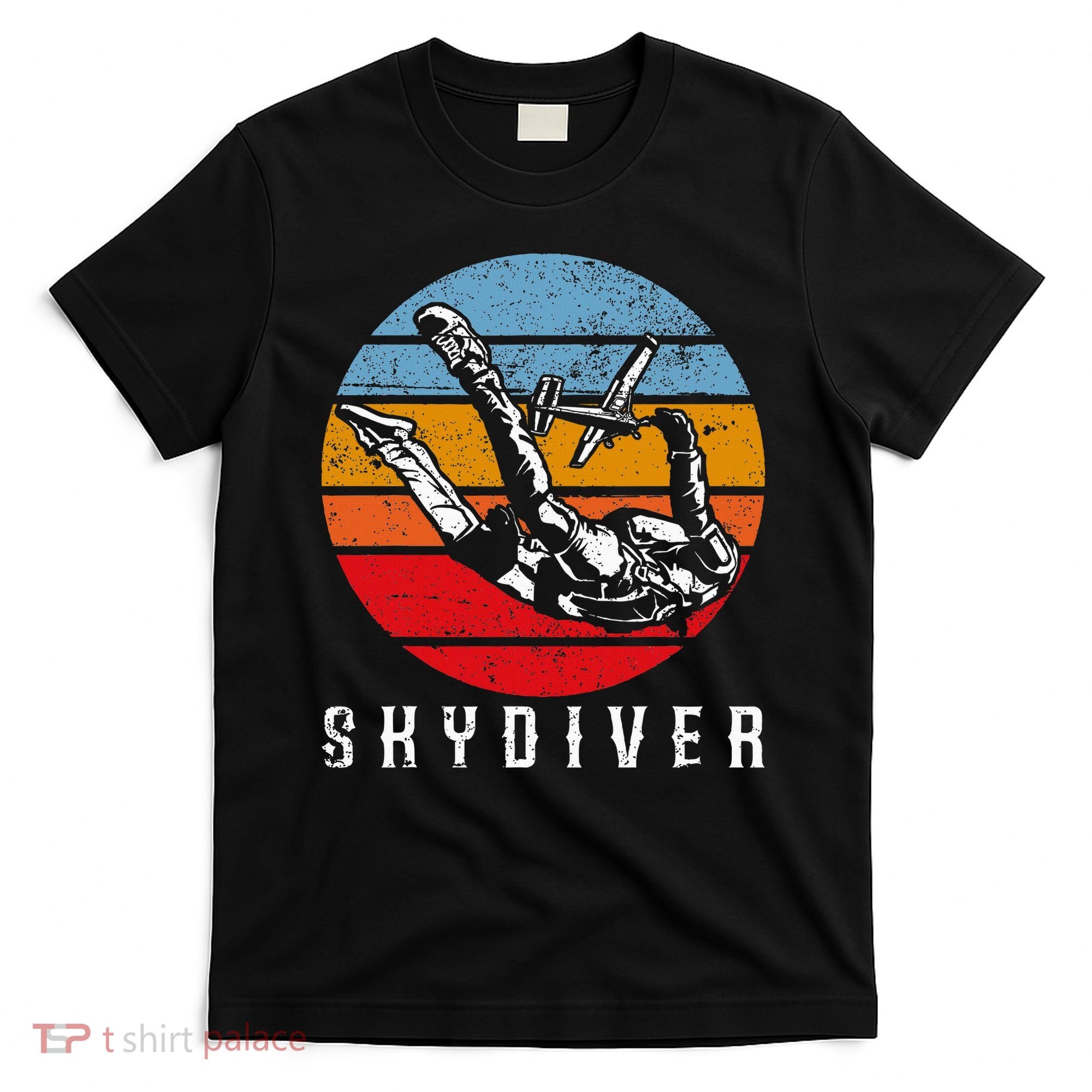 Vintage Skydiver Skydive Parachuting Gift Skydiving T-Shirt