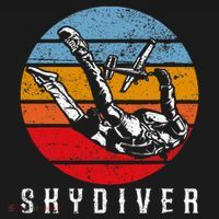 Vintage Skydiver Skydive Parachuting Gift Skydiving T-Shirt thumb 7