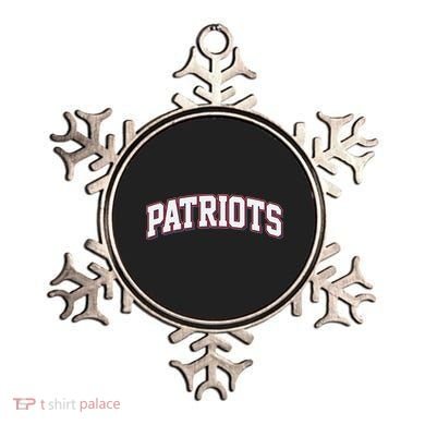 Varsity Sport Style Patriots Football Ornament