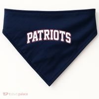 Varsity Sport Style Patriots Football USA-Made Doggie Bandana thumb 0