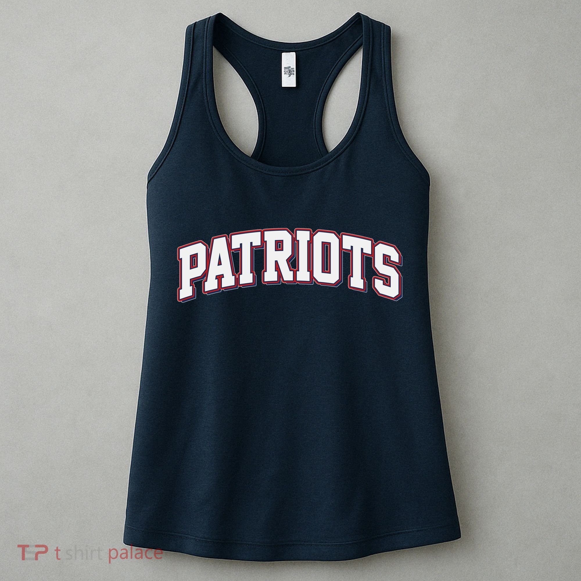Varsity Sport Style Patriots Football Women's Tank Top