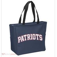 Varsity Sport Style Patriots Football Tote Bag thumb 2