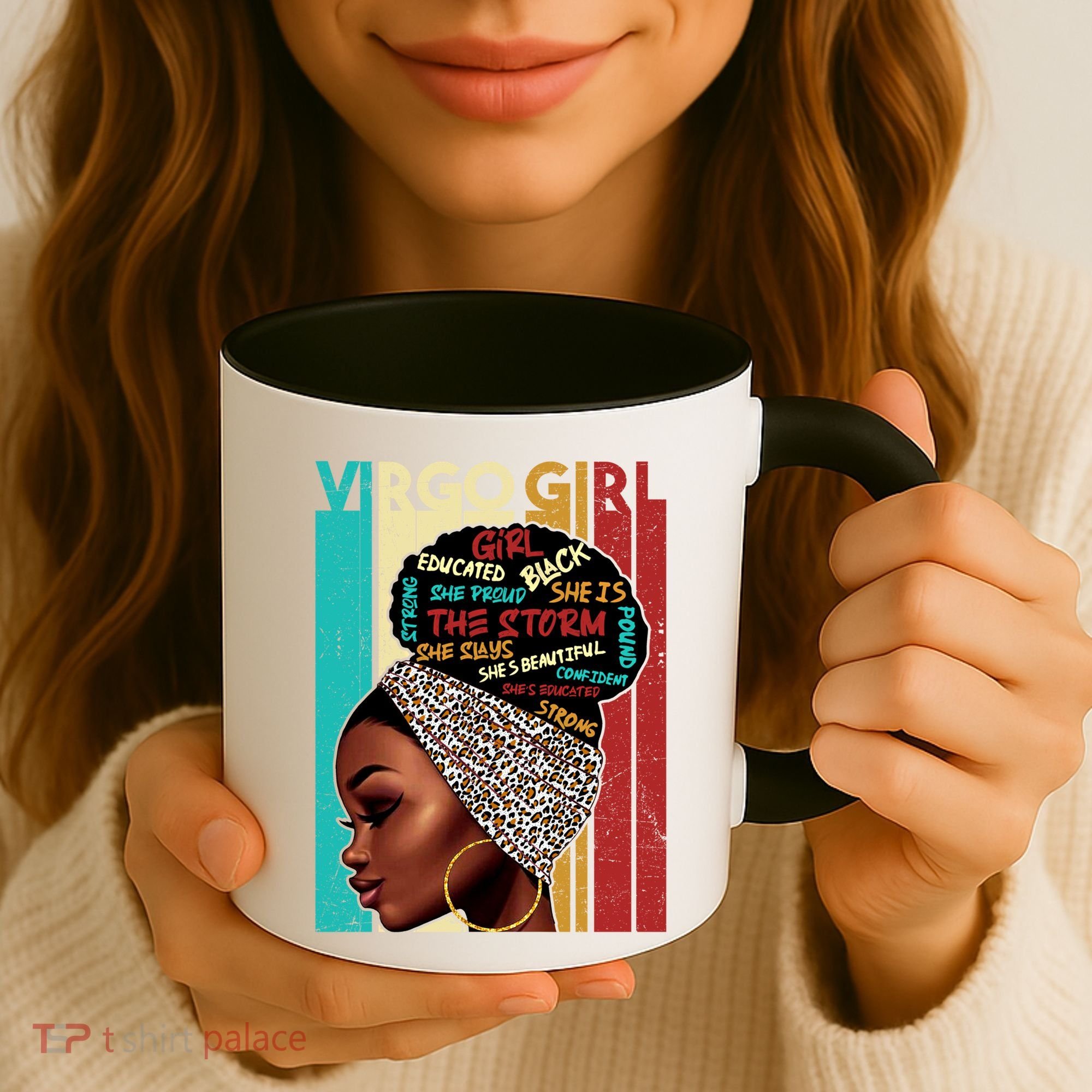 Virgo She Slays And Prays August September Birthday Queen Gift Coffee Mug