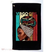 Virgo She Slays And Prays August September Birthday Queen Gift Golf Towel thumb 0