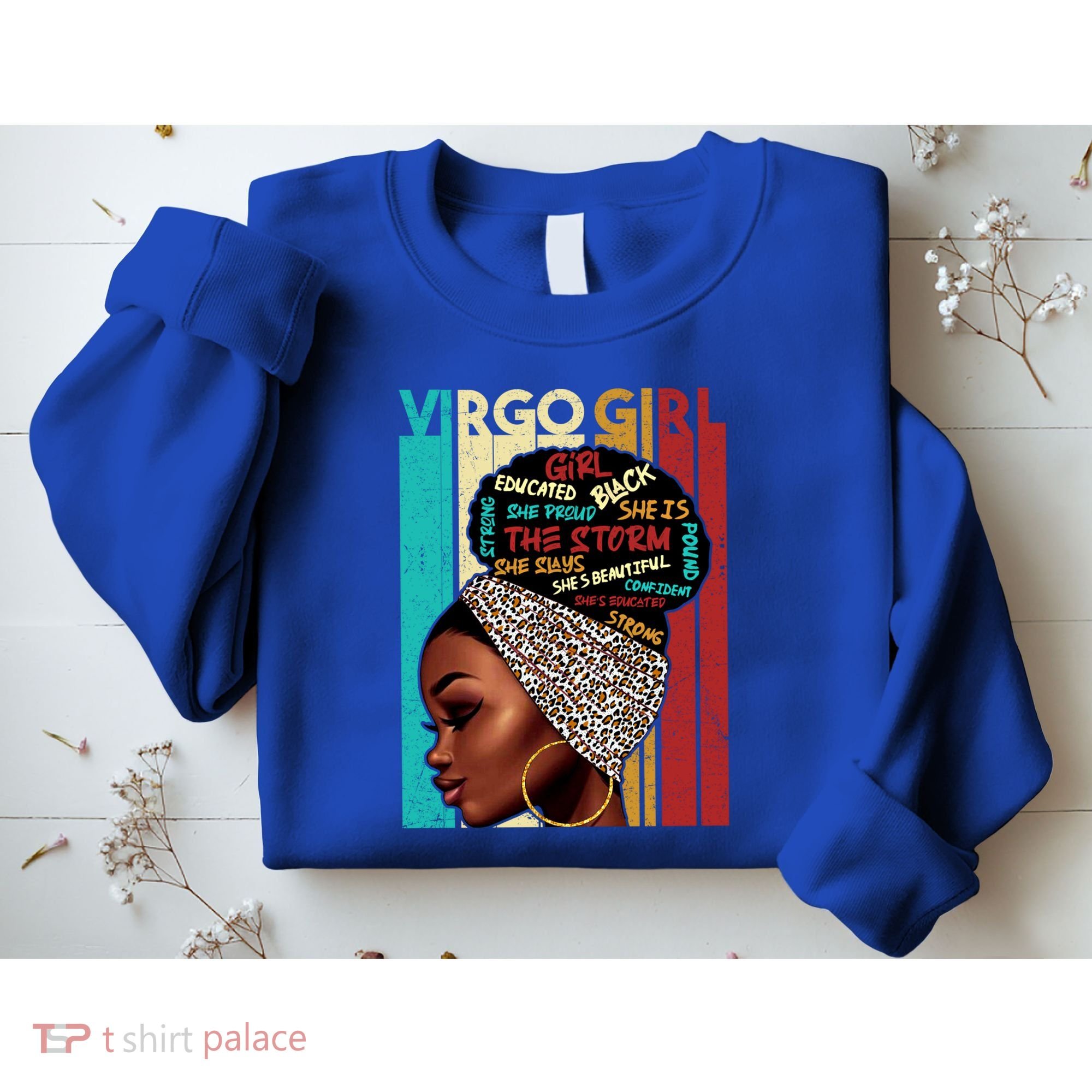 Virgo She Slays And Prays August September Birthday Queen Gift Sweatshirt