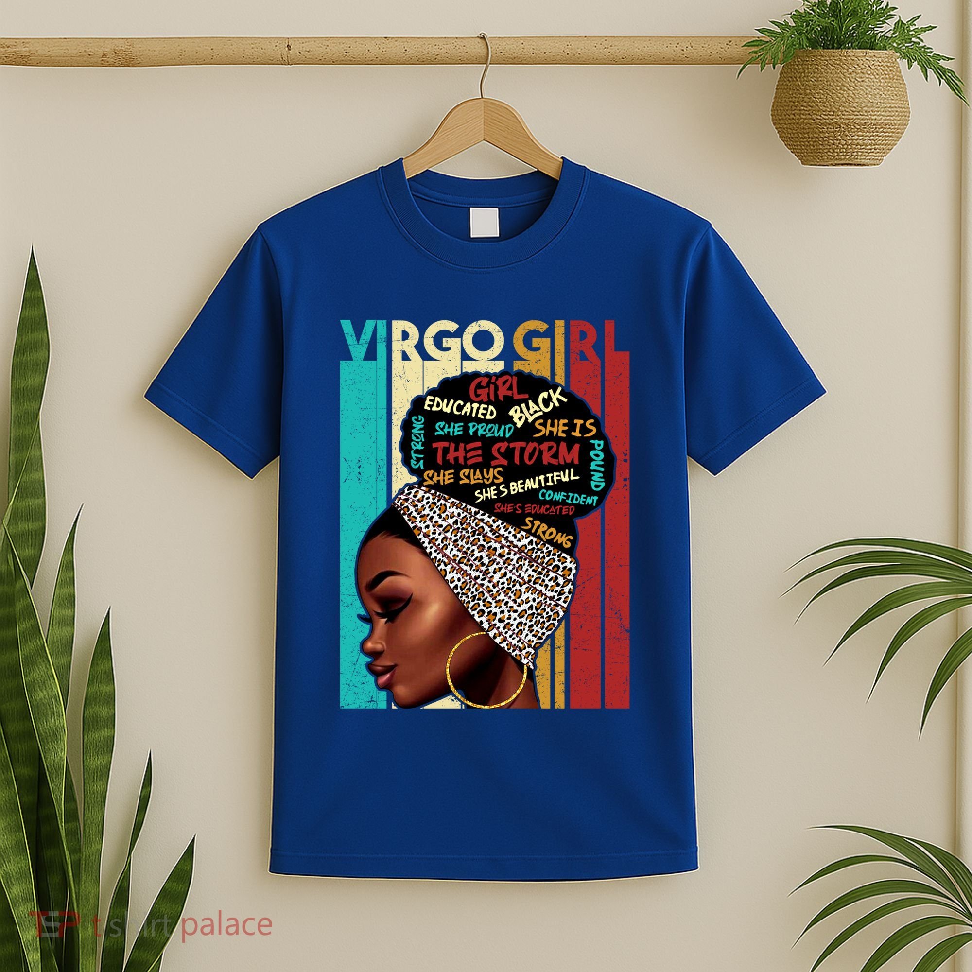 Virgo She Slays And Prays August September Birthday Queen Gift T-Shirt