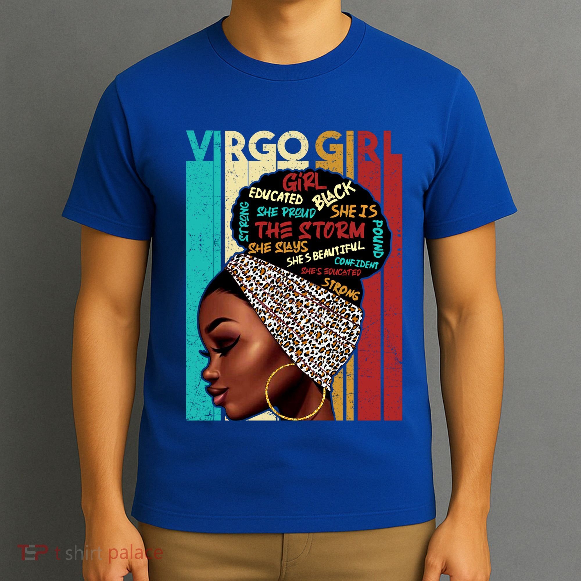 Virgo She Slays And Prays August September Birthday Queen Gift T-Shirt