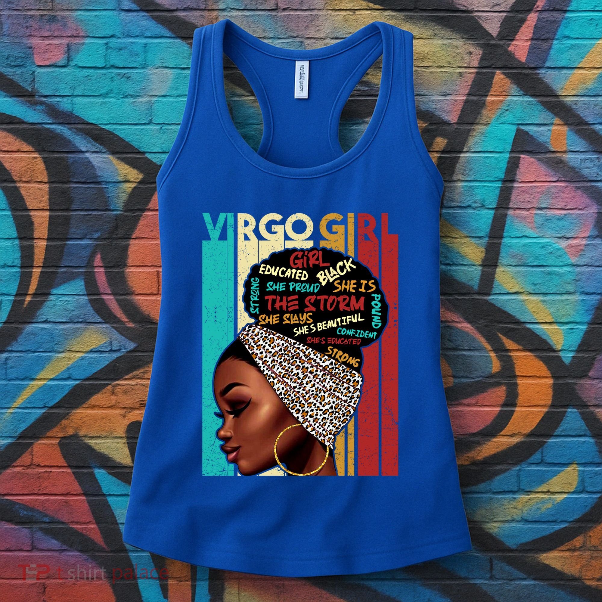 Virgo She Slays And Prays August September Birthday Queen Gift Women's Tank Top
