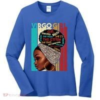 Virgo She Slays And Prays August September Birthday Queen Gift Women's Long Sleeve Shirt thumb 0