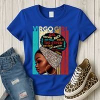 Virgo She Slays And Prays August September Birthday Queen Gift Women's T-Shirt thumb 3