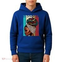 Virgo She Slays And Prays August September Birthday Queen Gift Kids Hoodie thumb 4