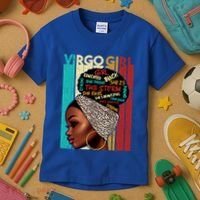 Virgo She Slays And Prays August September Birthday Queen Gift Kids T-Shirt thumb 3