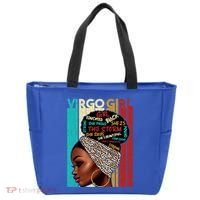 Virgo She Slays And Prays August September Birthday Queen Gift Tote Bag thumb 0