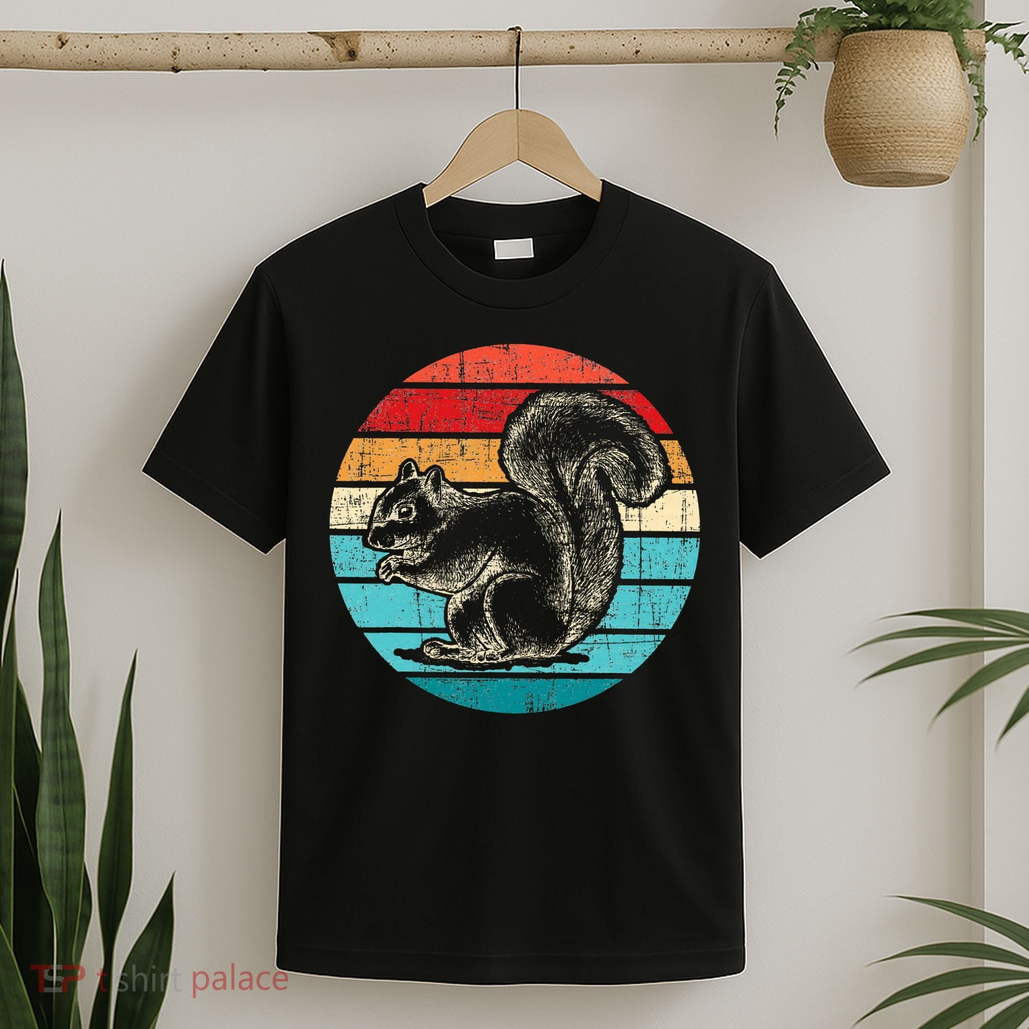 Vintage Squirrel Squirrel Lover Rodent Animal Lover T-Shirt