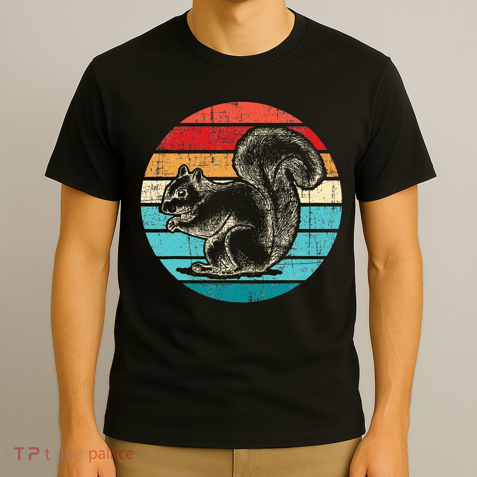 Vintage Squirrel Squirrel Lover Rodent Animal Lover T-Shirt