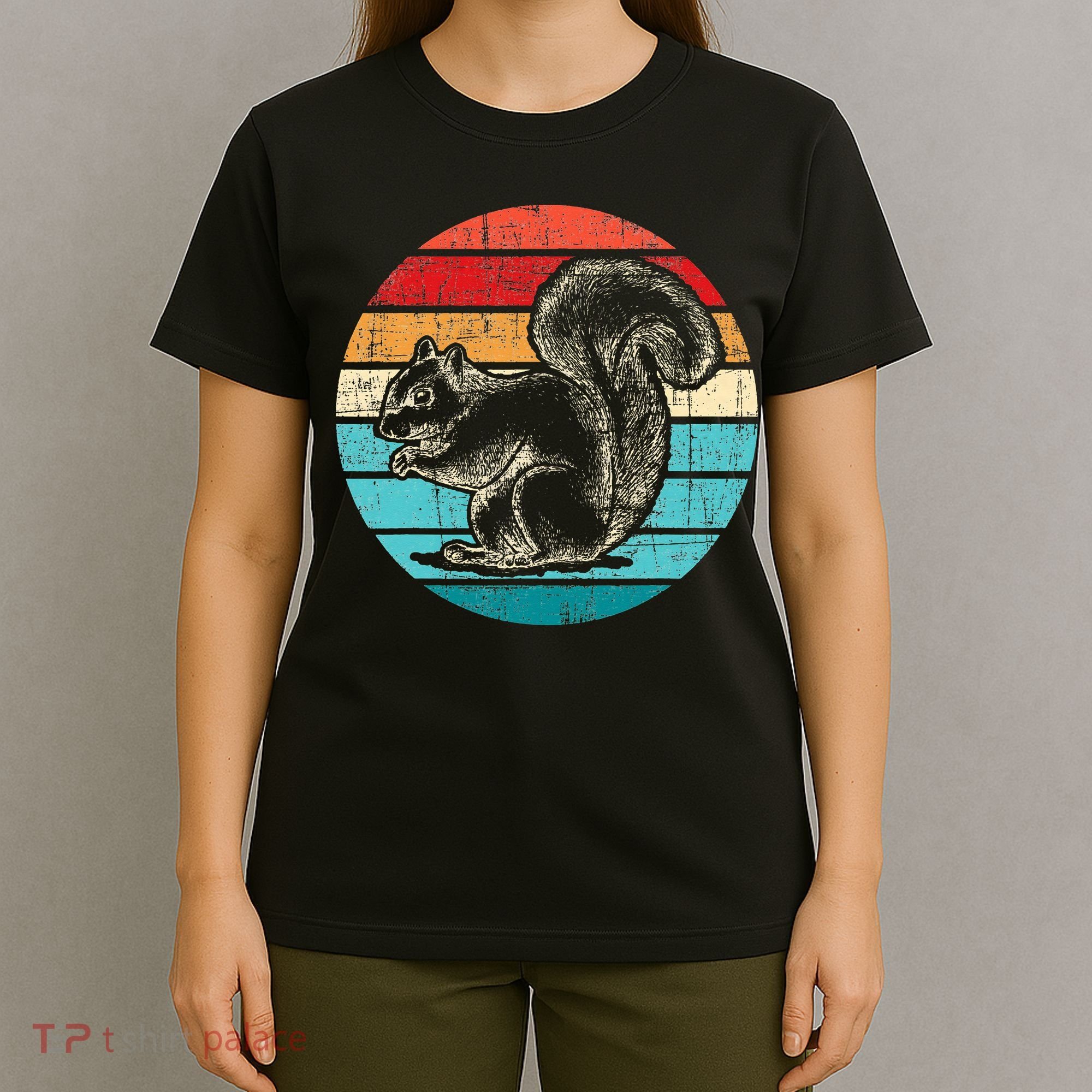 Vintage Squirrel Squirrel Lover Rodent Animal Lover T-Shirt