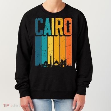 Vintage Sunset Skyline Cairo Egypt Women's Sweatshirt
