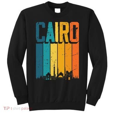 Vintage Sunset Skyline Cairo Egypt Sweatshirt