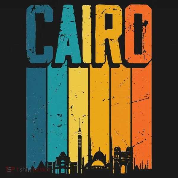 Vintage Sunset Skyline Cairo Egypt Toddler Hoodie