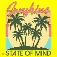Vintage Sunshine State Of Mind Tropical Palm Trees Vacation Time T-Shirt thumb 7