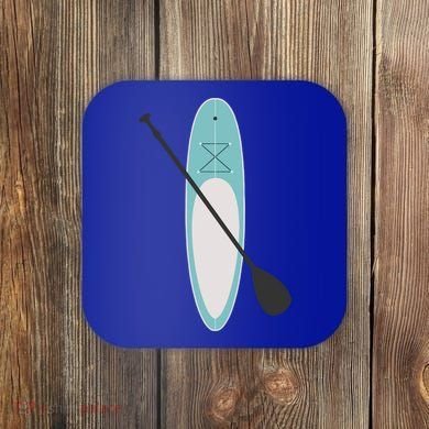 Vintage Summer Stand Up Paddle Board Sup Cute Gift Coaster