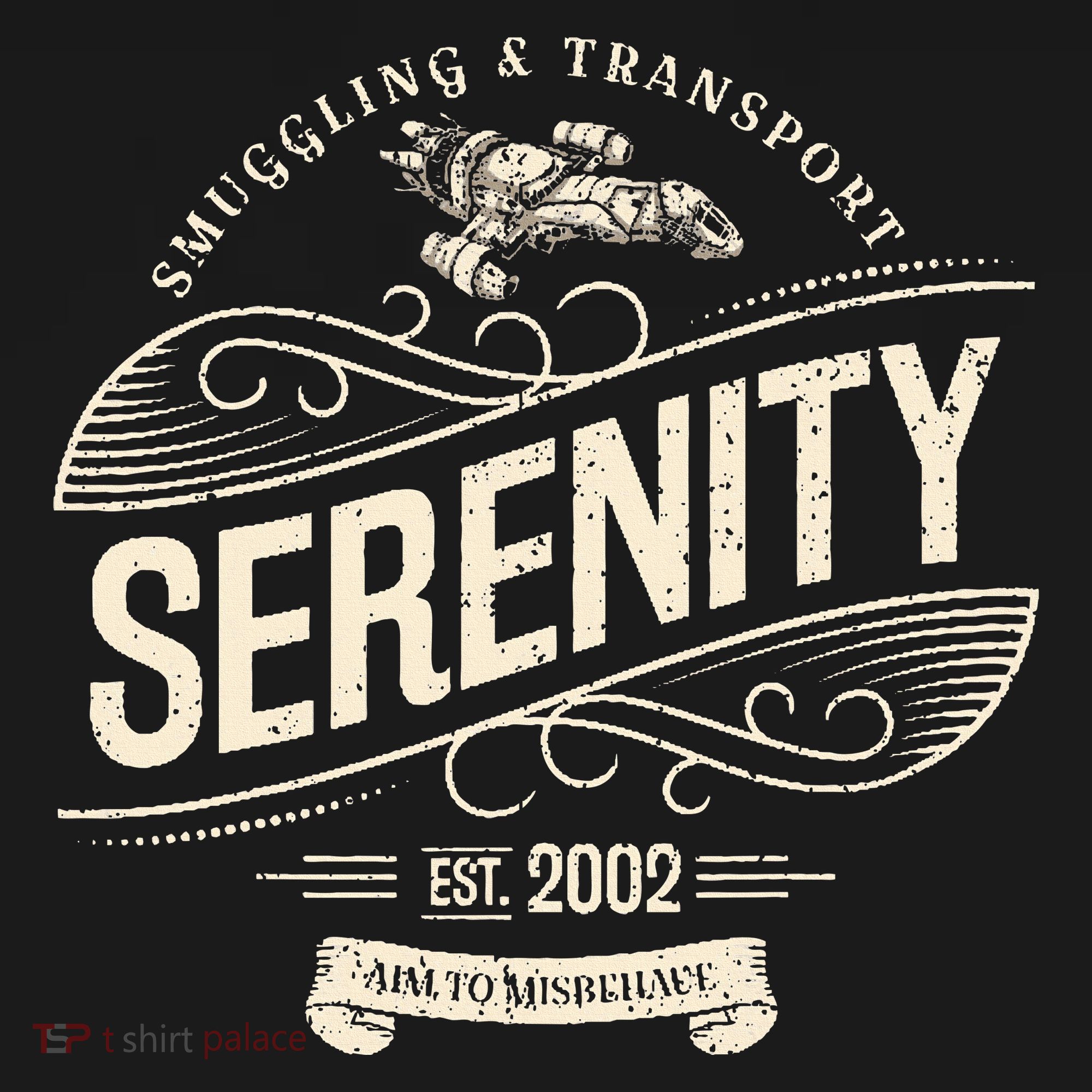Vintage Serenity Smuggling And Transport Firefly T-Shirt