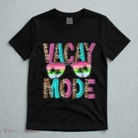 Vacation Summer Sunglasses And Palm Trees Vacay Mode Funny T-Shirt thumb 5