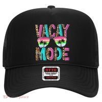 Vacation Summer Sunglasses And Palm Trees Vacay Mode Funny Hat thumb 0