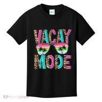 Vacation Summer Sunglasses And Palm Trees Vacay Mode Funny Kids T-Shirt thumb 0