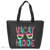 Vacation Summer Sunglasses And Palm Trees Vacay Mode Funny Tote Bag thumb 0