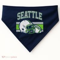 Varsity Style Seattle Football USA-Made Doggie Bandana thumb 0