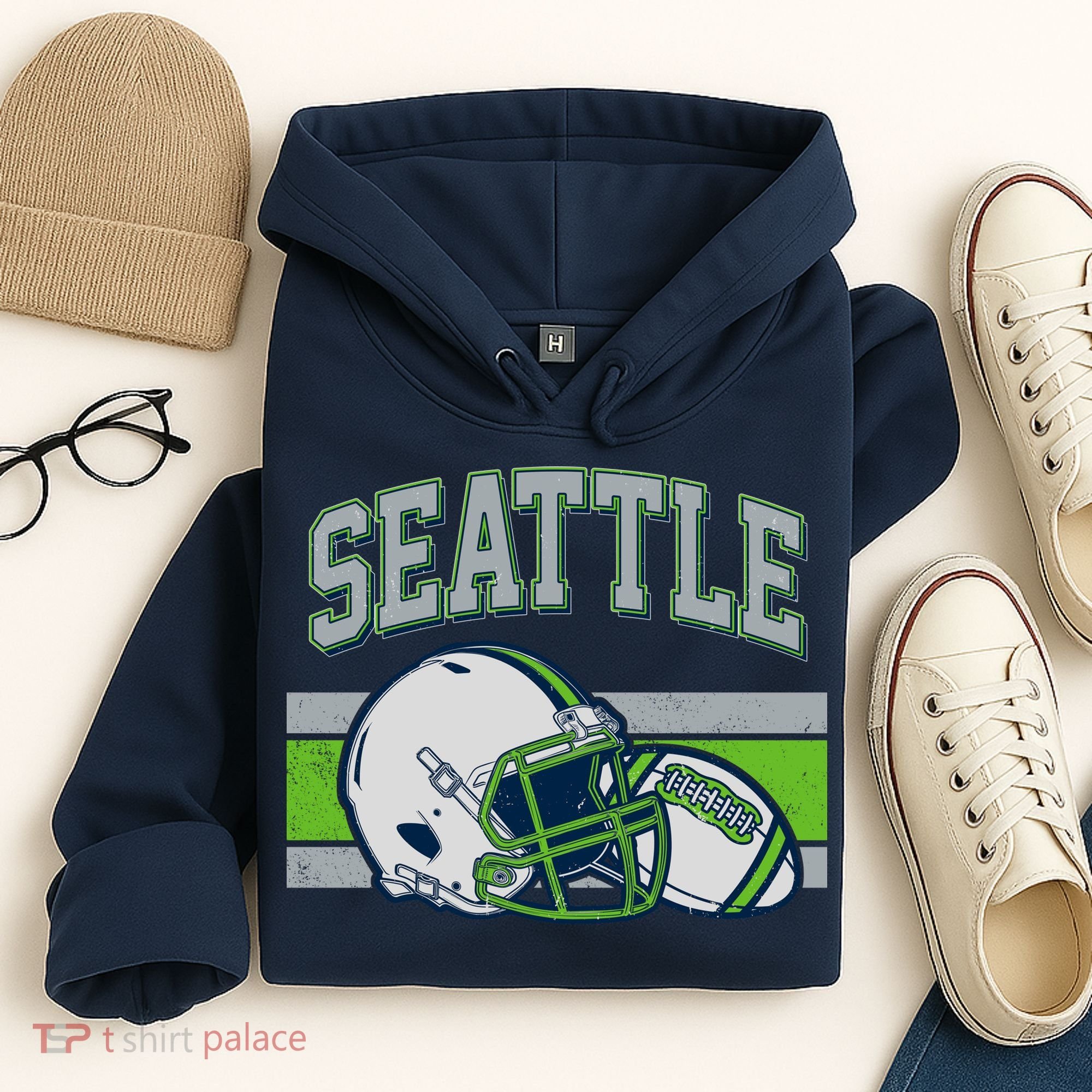 Varsity Style Seattle Football Hoodie