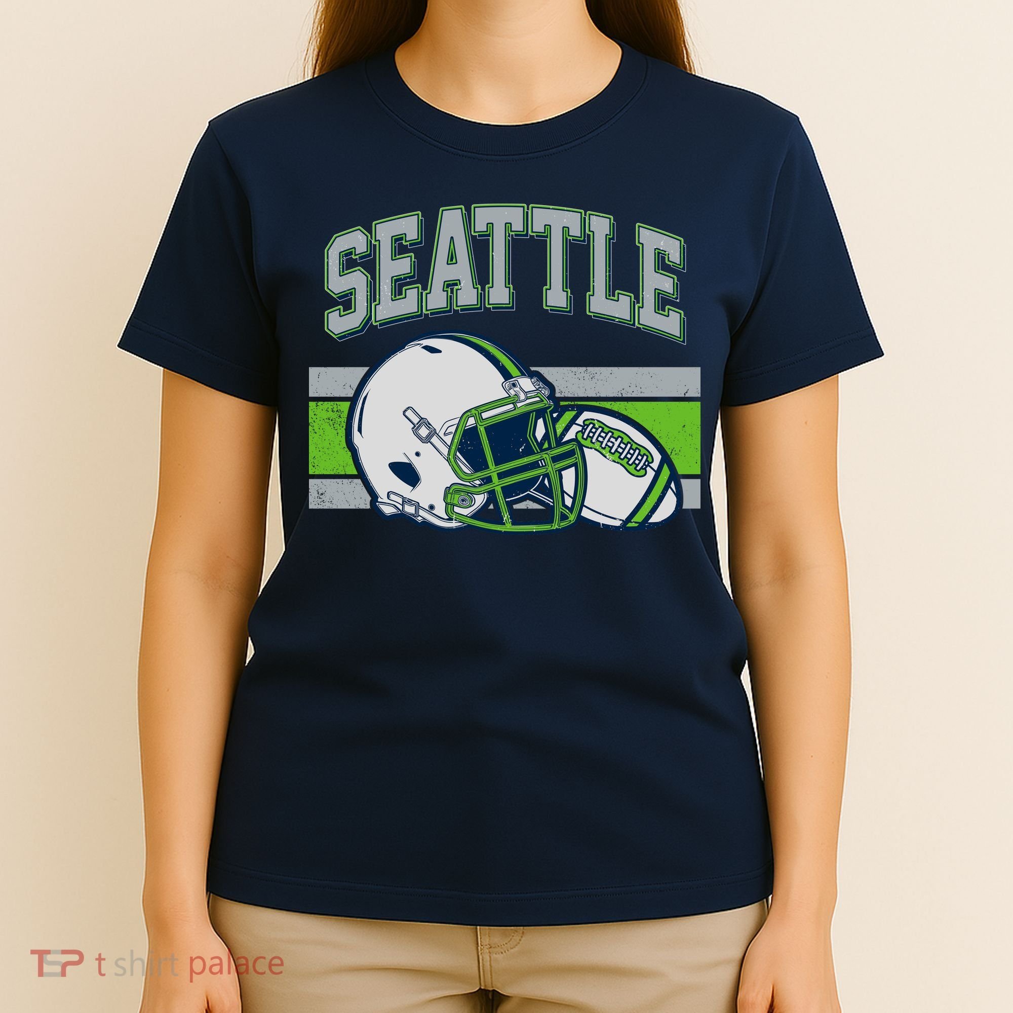 Varsity Style Seattle Football T-Shirt