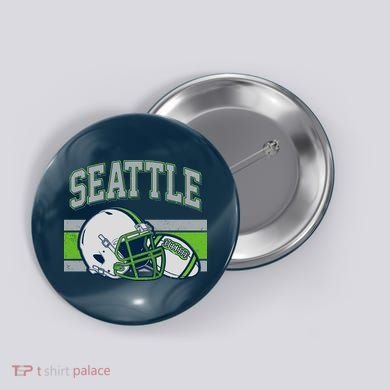 Varsity Style Seattle Football Button