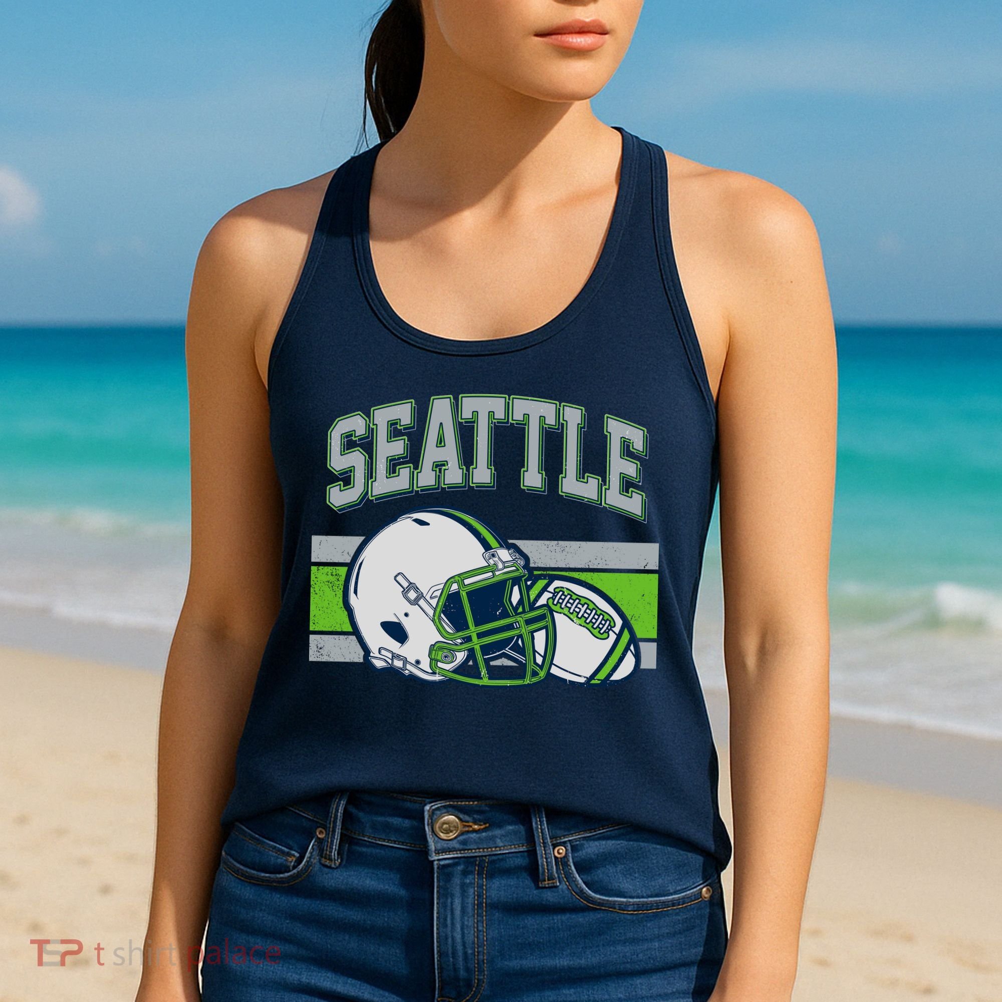 Varsity Style Seattle Football Women's Tank Top