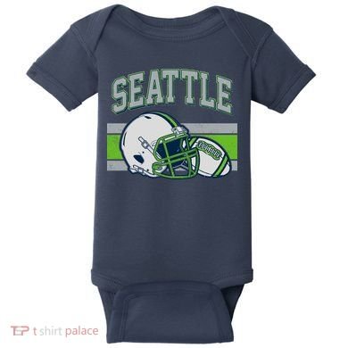 Varsity Style Seattle Football Baby Bodysuit