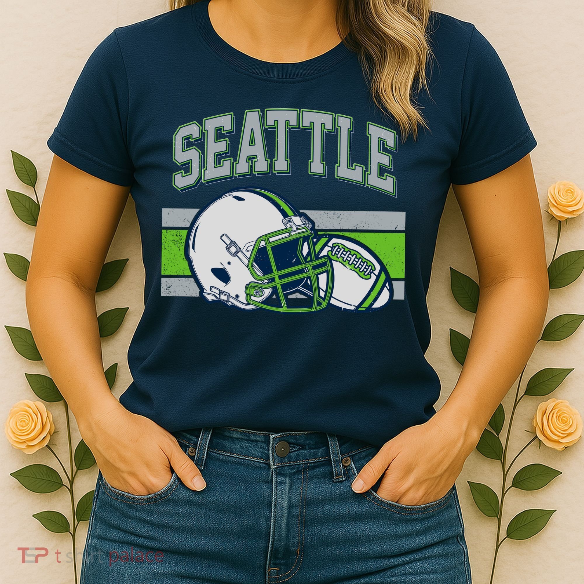 Varsity Style Seattle Football Women's T-Shirt