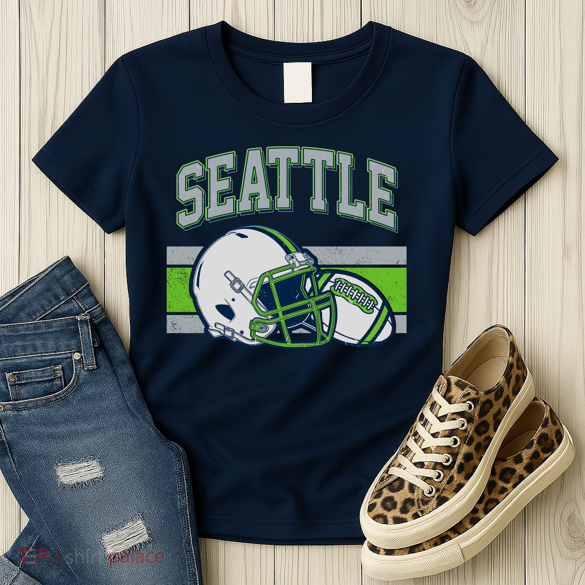 Varsity Style Seattle Football Women's T-Shirt