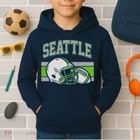 Varsity Style Seattle Football Kids Hoodie thumb 2