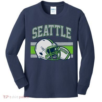 Varsity Style Seattle Football Kids Long Sleeve Shirt