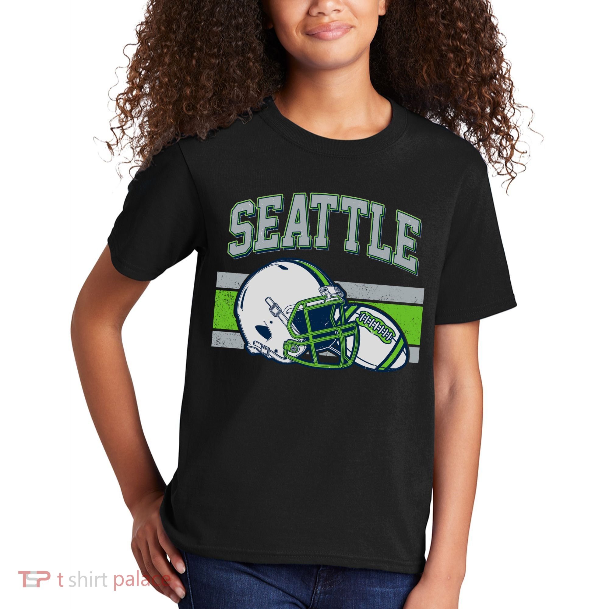 Varsity Style Seattle Football Kids T-Shirt