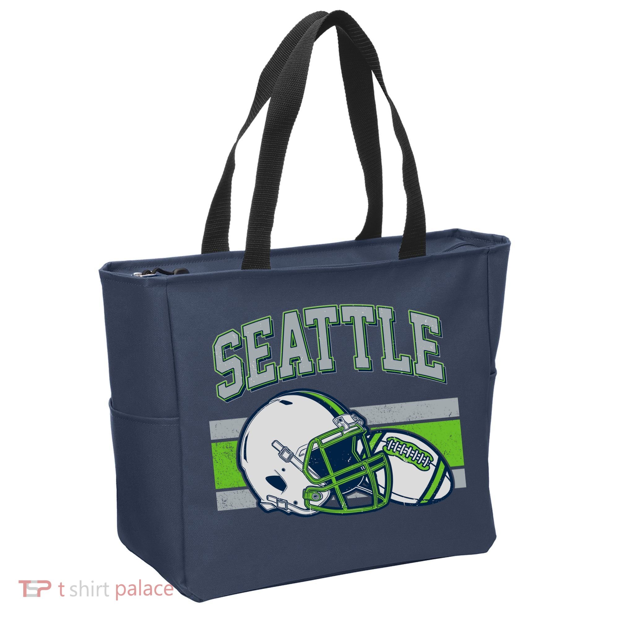 Varsity Style Seattle Football Tote Bag