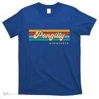 Vintage Sunset Stripes Pengilly Minnesota T-Shirt thumb 0