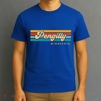Vintage Sunset Stripes Pengilly Minnesota T-Shirt thumb 3