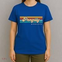 Vintage Sunset Stripes Pengilly Minnesota T-Shirt thumb 4