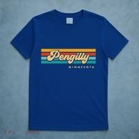 Vintage Sunset Stripes Pengilly Minnesota T-Shirt thumb 5