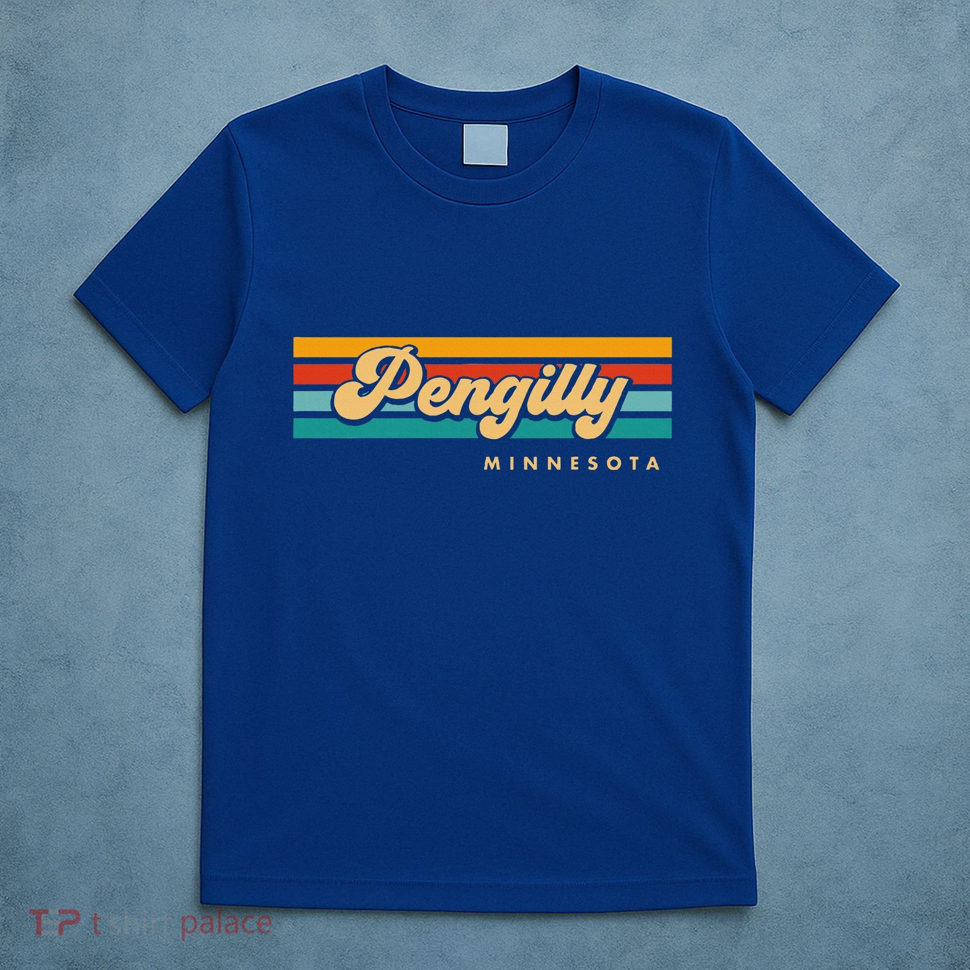 Vintage Sunset Stripes Pengilly Minnesota T-Shirt