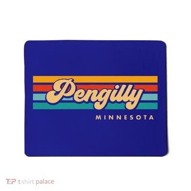 Vintage Sunset Stripes Pengilly Minnesota Mousepad