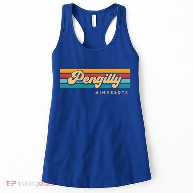 Vintage Sunset Stripes Pengilly Minnesota Women's Tank Top