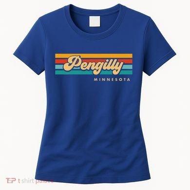 Vintage Sunset Stripes Pengilly Minnesota Women's T-Shirt